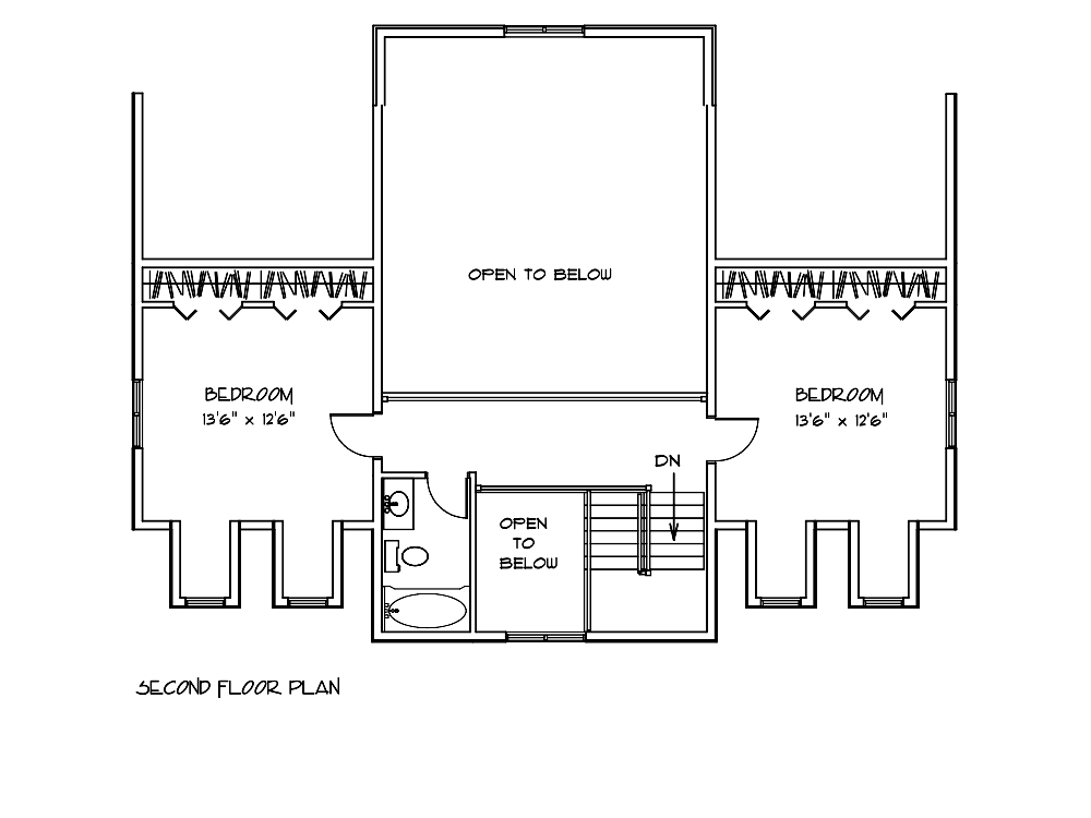 Everglade model second floor plan
